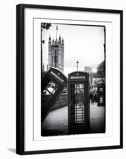 Red Telephone Booths - London - UK - England - United Kingdom - Europe-Philippe Hugonnard-Framed Photographic Print