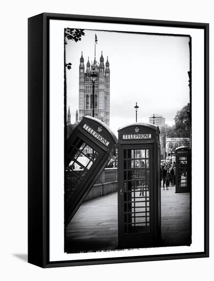 Red Telephone Booths - London - UK - England - United Kingdom - Europe-Philippe Hugonnard-Framed Stretched Canvas