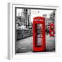 Red Telephone Booths - London - UK - England - United Kingdom - Europe-Philippe Hugonnard-Framed Photographic Print