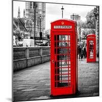 Red Telephone Booths - London - UK - England - United Kingdom - Europe-Philippe Hugonnard-Mounted Photographic Print