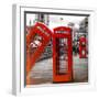 Red Telephone Booths - London - UK - England - United Kingdom - Europe-Philippe Hugonnard-Framed Photographic Print