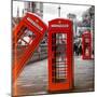 Red Telephone Booths - London - UK - England - United Kingdom - Europe-Philippe Hugonnard-Mounted Photographic Print