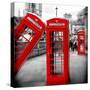 Red Telephone Booths - London - UK - England - United Kingdom - Europe-Philippe Hugonnard-Stretched Canvas