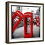 Red Telephone Booths - London - UK - England - United Kingdom - Europe-Philippe Hugonnard-Framed Photographic Print