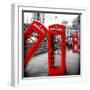 Red Telephone Booths - London - UK - England - United Kingdom - Europe-Philippe Hugonnard-Framed Photographic Print