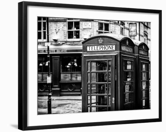 Red Telephone Booths - London - UK - England - United Kingdom - Europe-Philippe Hugonnard-Framed Photographic Print