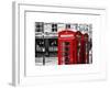 Red Telephone Booths - London - UK - England - United Kingdom - Europe-Philippe Hugonnard-Framed Art Print