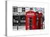 Red Telephone Booths - London - UK - England - United Kingdom - Europe-Philippe Hugonnard-Stretched Canvas