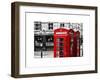 Red Telephone Booths - London - UK - England - United Kingdom - Europe-Philippe Hugonnard-Framed Art Print