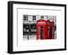 Red Telephone Booths - London - UK - England - United Kingdom - Europe-Philippe Hugonnard-Framed Art Print