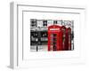 Red Telephone Booths - London - UK - England - United Kingdom - Europe-Philippe Hugonnard-Framed Art Print