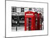 Red Telephone Booths - London - UK - England - United Kingdom - Europe-Philippe Hugonnard-Mounted Art Print