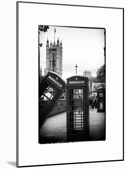 Red Telephone Booths - London - UK - England - United Kingdom - Europe-Philippe Hugonnard-Mounted Art Print