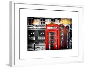 Red Telephone Booths - London - UK - England - United Kingdom - Europe-Philippe Hugonnard-Framed Art Print