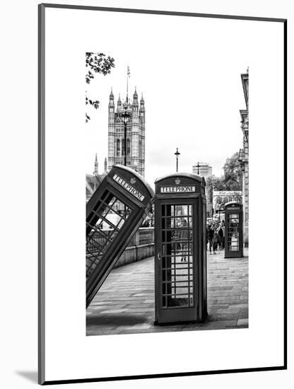 Red Telephone Booths - London - UK - England - United Kingdom - Europe-Philippe Hugonnard-Mounted Art Print