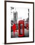 Red Telephone Booths - London - UK - England - United Kingdom - Europe-Philippe Hugonnard-Framed Art Print