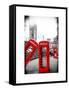 Red Telephone Booths - London - UK - England - United Kingdom - Europe-Philippe Hugonnard-Framed Stretched Canvas