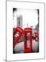 Red Telephone Booths - London - UK - England - United Kingdom - Europe-Philippe Hugonnard-Mounted Art Print