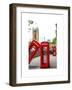 Red Telephone Booths - London - UK - England - United Kingdom - Europe-Philippe Hugonnard-Framed Art Print