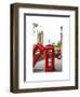 Red Telephone Booths - London - UK - England - United Kingdom - Europe-Philippe Hugonnard-Framed Art Print