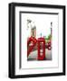 Red Telephone Booths - London - UK - England - United Kingdom - Europe-Philippe Hugonnard-Framed Art Print