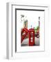 Red Telephone Booths - London - UK - England - United Kingdom - Europe-Philippe Hugonnard-Framed Art Print