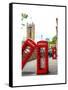 Red Telephone Booths - London - UK - England - United Kingdom - Europe-Philippe Hugonnard-Framed Stretched Canvas