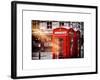 Red Telephone Booths - London - UK - England - United Kingdom - Europe-Philippe Hugonnard-Framed Art Print