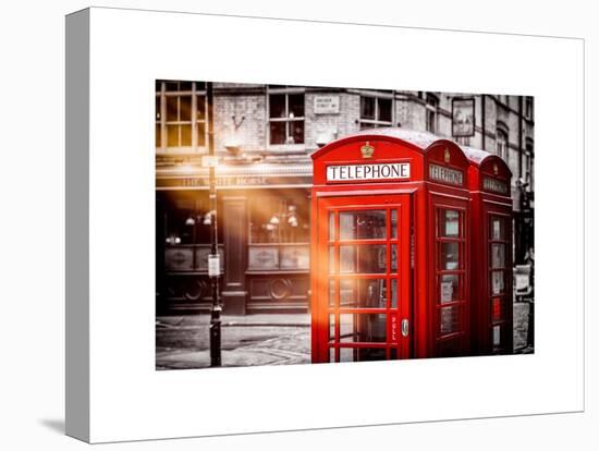 Red Telephone Booths - London - UK - England - United Kingdom - Europe-Philippe Hugonnard-Stretched Canvas