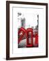 Red Telephone Booths - London - UK - England - United Kingdom - Europe-Philippe Hugonnard-Framed Art Print