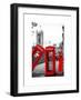 Red Telephone Booths - London - UK - England - United Kingdom - Europe-Philippe Hugonnard-Framed Art Print