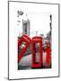 Red Telephone Booths - London - UK - England - United Kingdom - Europe-Philippe Hugonnard-Mounted Art Print