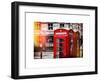 Red Telephone Booths - London - UK - England - United Kingdom - Europe-Philippe Hugonnard-Framed Art Print