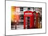 Red Telephone Booths - London - UK - England - United Kingdom - Europe-Philippe Hugonnard-Mounted Art Print