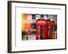 Red Telephone Booths - London - UK - England - United Kingdom - Europe-Philippe Hugonnard-Framed Art Print