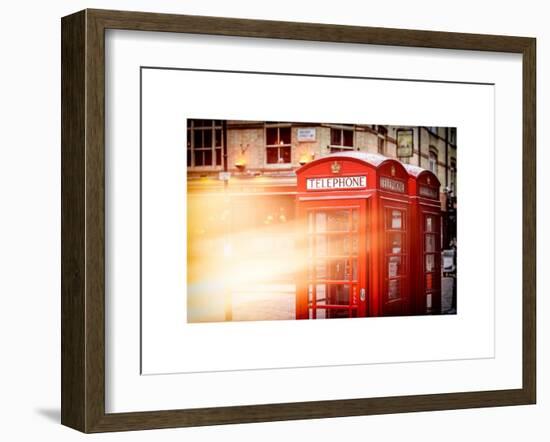 Red Telephone Booths - London - UK - England - United Kingdom - Europe-Philippe Hugonnard-Framed Art Print