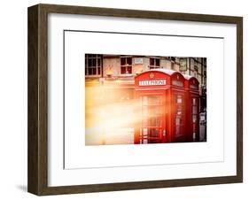 Red Telephone Booths - London - UK - England - United Kingdom - Europe-Philippe Hugonnard-Framed Art Print