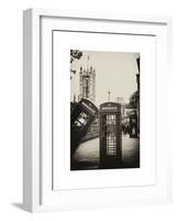 Red Telephone Booths - London - UK - England - United Kingdom - Europe-Philippe Hugonnard-Framed Art Print