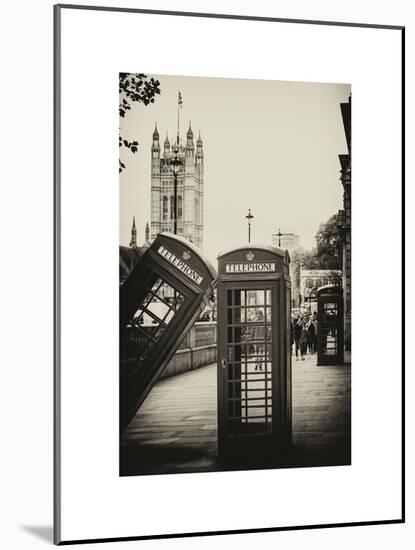 Red Telephone Booths - London - UK - England - United Kingdom - Europe-Philippe Hugonnard-Mounted Art Print