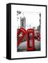 Red Telephone Booths - London - UK - England - United Kingdom - Europe-Philippe Hugonnard-Framed Stretched Canvas