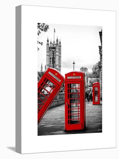 Red Telephone Booths - London - UK - England - United Kingdom - Europe-Philippe Hugonnard-Stretched Canvas