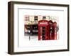 Red Telephone Booths - London - UK - England - United Kingdom - Europe-Philippe Hugonnard-Framed Art Print