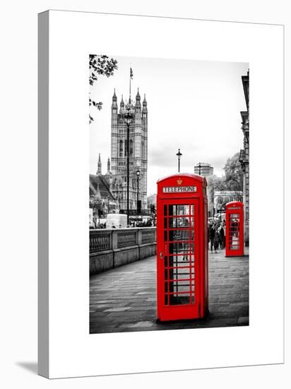 Red Telephone Booths - London - UK - England - United Kingdom - Europe-Philippe Hugonnard-Stretched Canvas