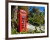 Red Telephone Box, Alameda Gardens, Gibraltar, Europe-Giles Bracher-Framed Photographic Print