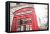 Red Telephone Box and Big Ben (Elizabeth Tower), Houses of Parliament, Westminster, London, England-Matthew Williams-Ellis-Framed Stretched Canvas