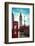 Red Telephone Box and Big Ben in Westminster in London.-Songquan Deng-Framed Photographic Print