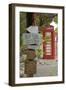 Red Telephone Box and Signs at Mama Pasta'S-Frank Fell-Framed Photographic Print