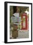 Red Telephone Box and Signs at Mama Pasta'S-Frank Fell-Framed Photographic Print