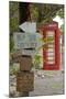 Red Telephone Box and Signs at Mama Pasta'S-Frank Fell-Mounted Photographic Print