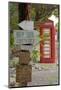 Red Telephone Box and Signs at Mama Pasta'S-Frank Fell-Mounted Photographic Print